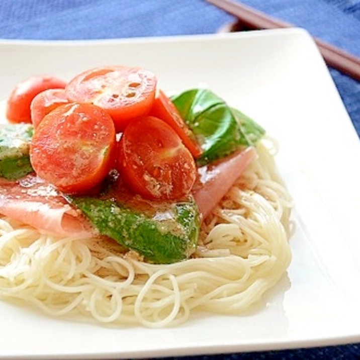 ドレッシングでさっぱり！冷製そうめん